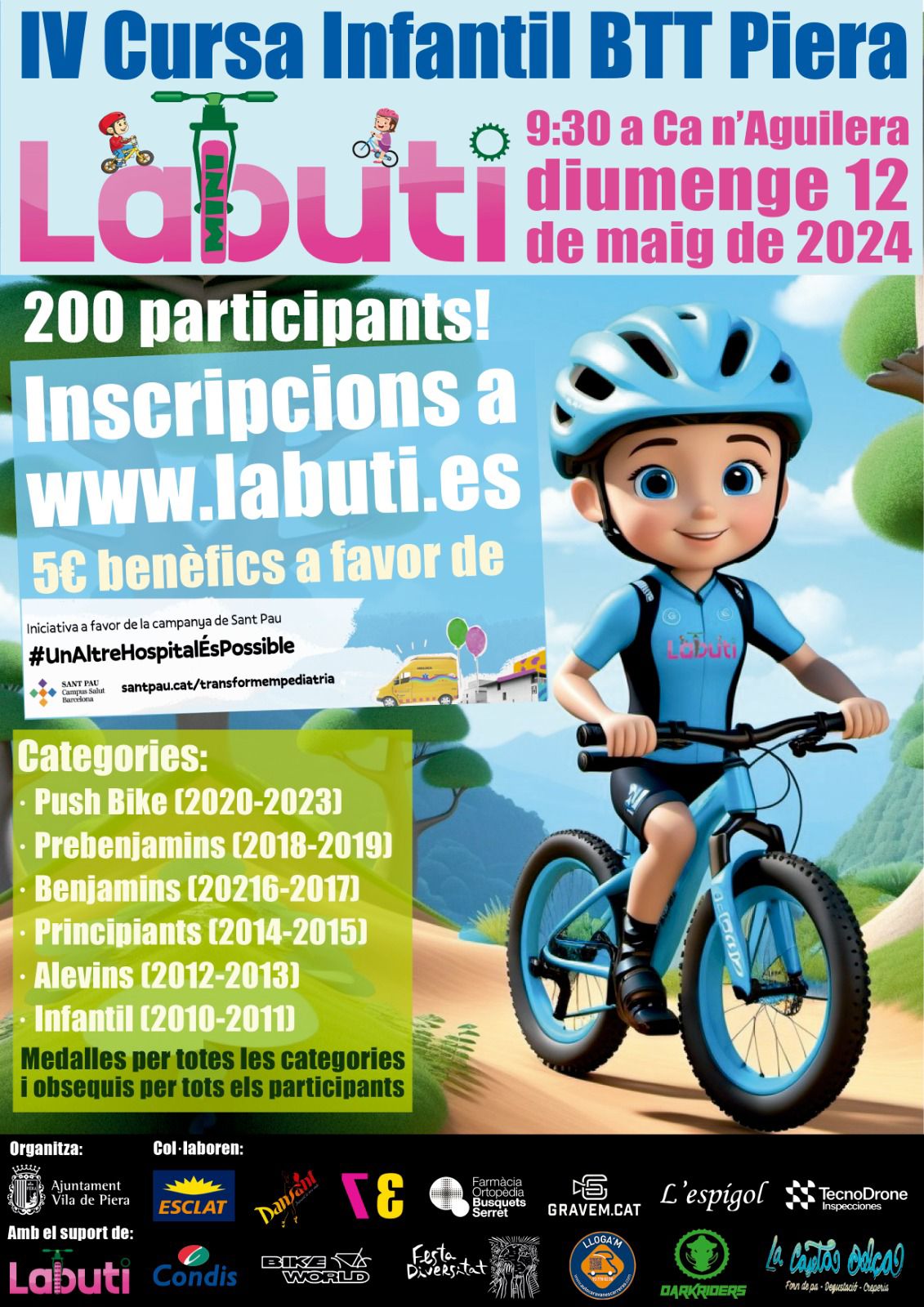 A magazine cover with a cartoon character riding a bike

Description automatically generated